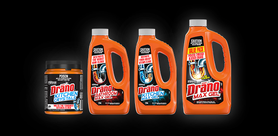 drano solution finder product collage
